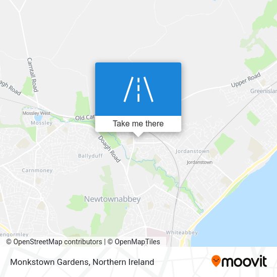 Monkstown Gardens map