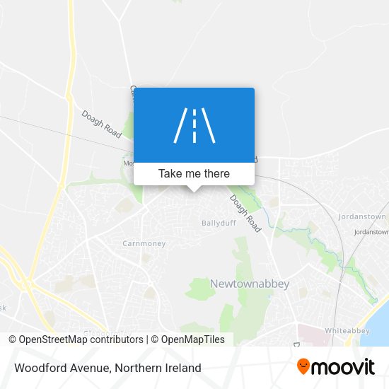 Woodford Avenue map