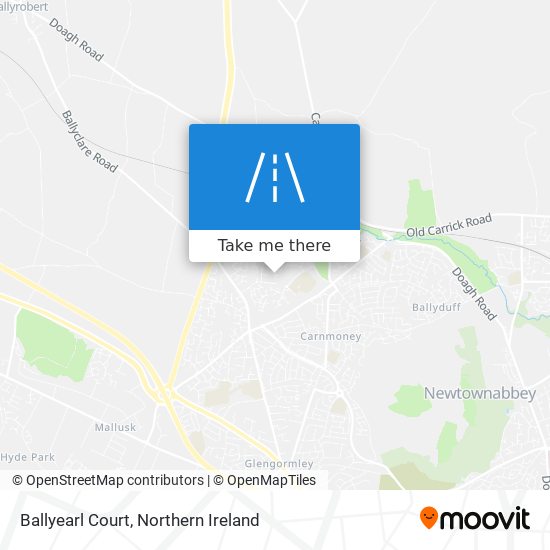 Ballyearl Court map