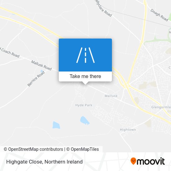 Highgate Close map