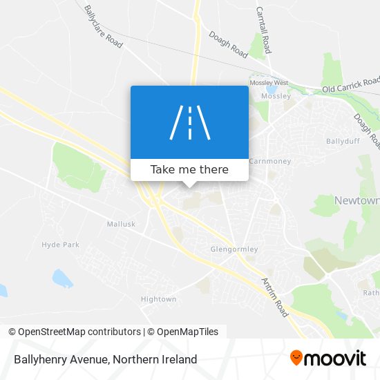 Ballyhenry Avenue map