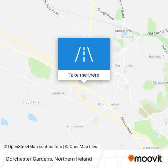 Dorchester Gardens map