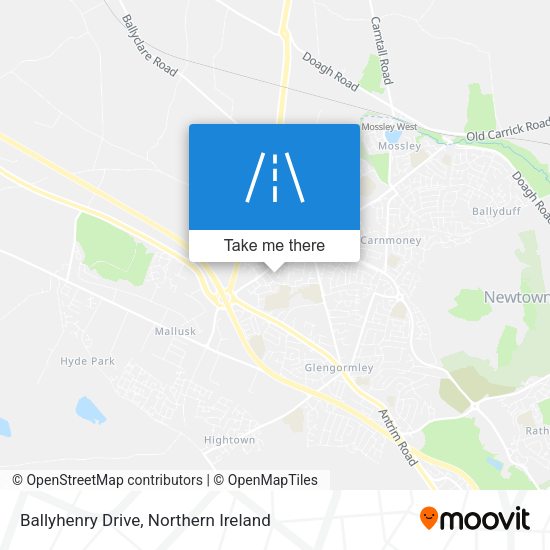Ballyhenry Drive map