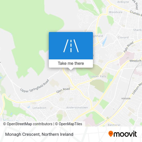 Monagh Crescent map