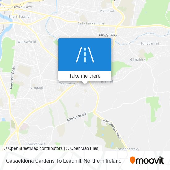 Casaeldona Gardens To Leadhill map