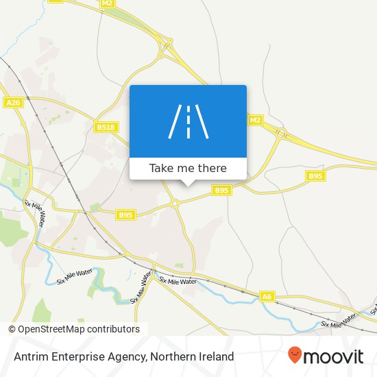 Antrim Enterprise Agency map