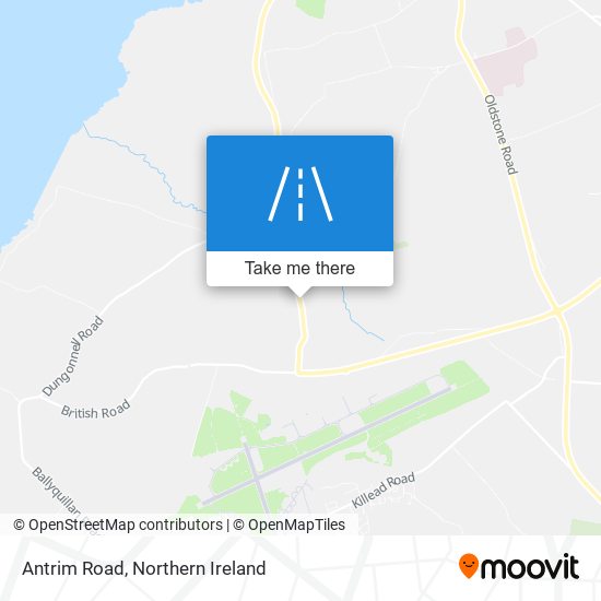 Antrim Road map