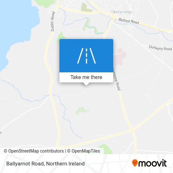 Ballyarnot Road map