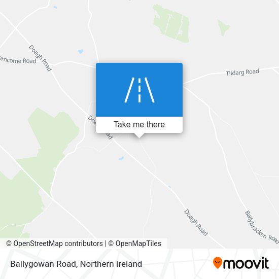 Ballygowan Road map