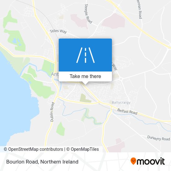 Bourlon Road map