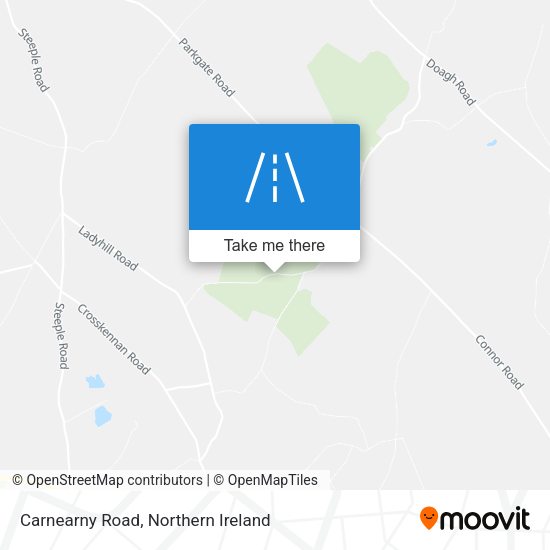 Carnearny Road map