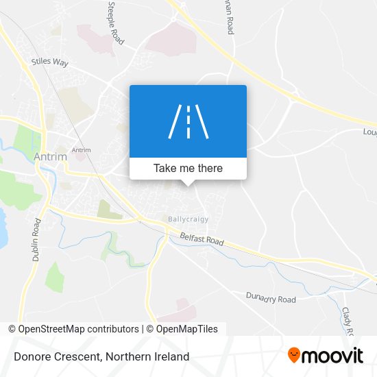 Donore Crescent map