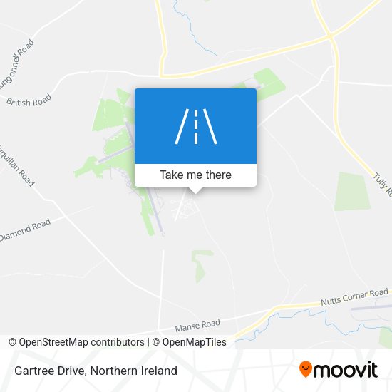 Gartree Drive map