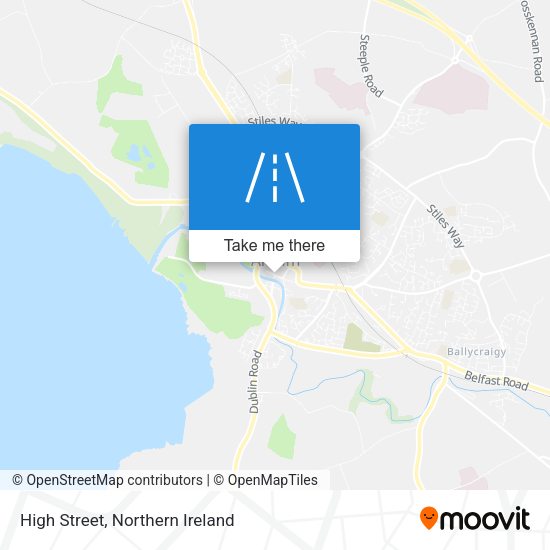 High Street map