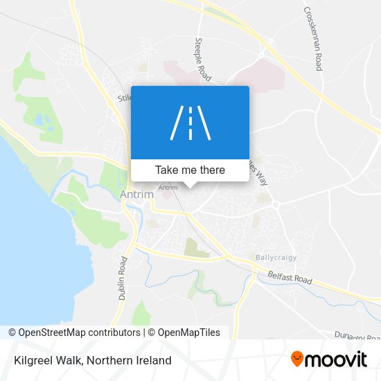 Kilgreel Walk map