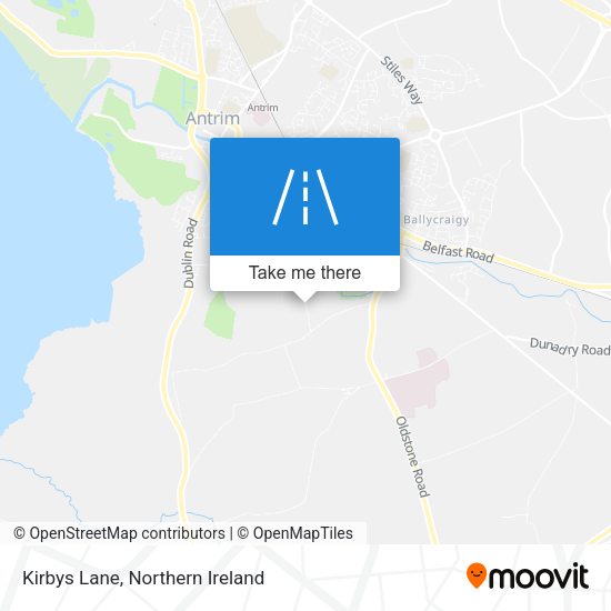 Kirbys Lane map