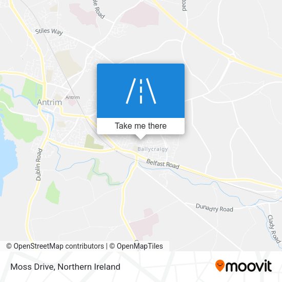 Moss Drive map
