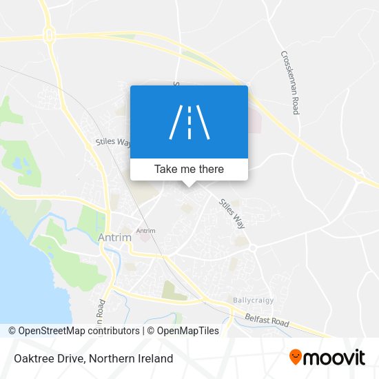 Oaktree Drive map