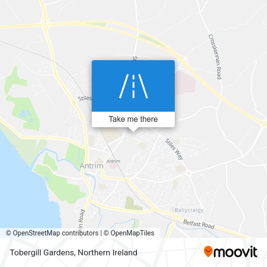 Tobergill Gardens map
