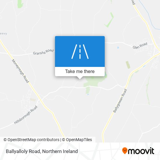 Ballyalloly Road map