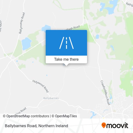 Ballybarnes Road map