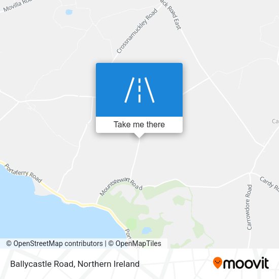 Ballycastle Road map