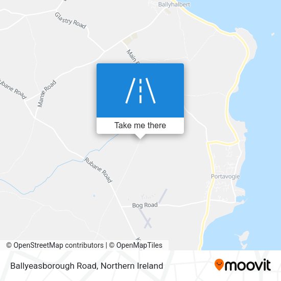 Ballyeasborough Road map