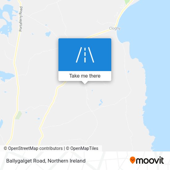 Ballygalget Road map