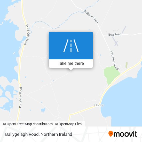 Ballygelagh Road map