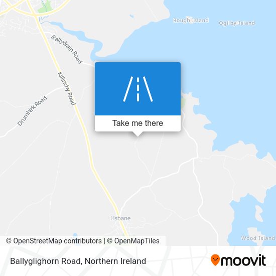 Ballyglighorn Road map