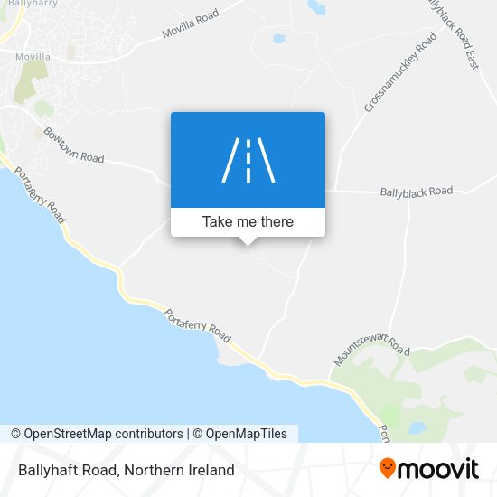 Ballyhaft Road map