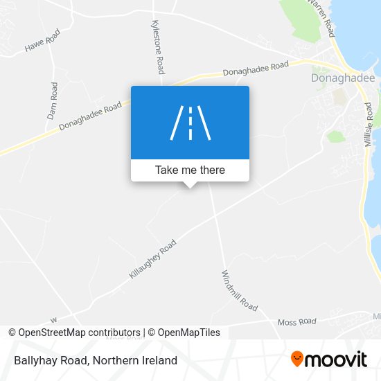 Ballyhay Road map
