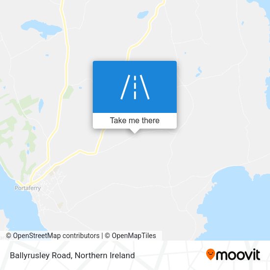 Ballyrusley Road map