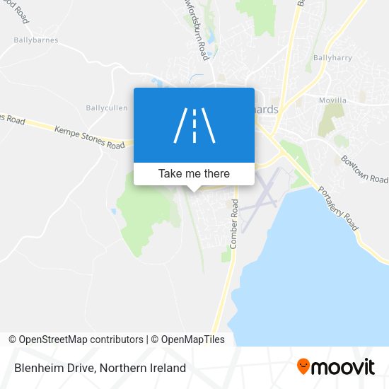 Blenheim Drive map