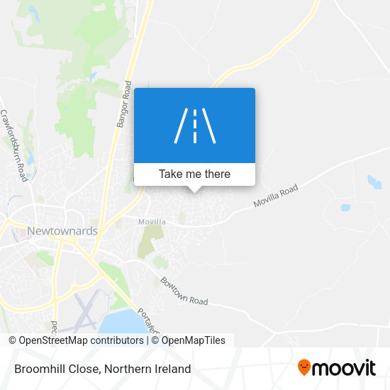 Broomhill Close map