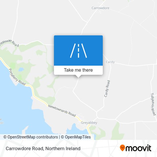 Carrowdore Road map
