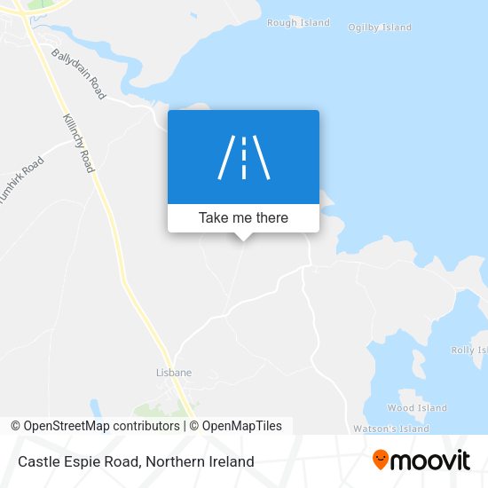 Castle Espie Road map