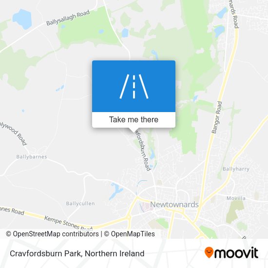 Cravfordsburn Park map