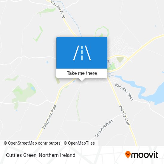 Cuttles Green map