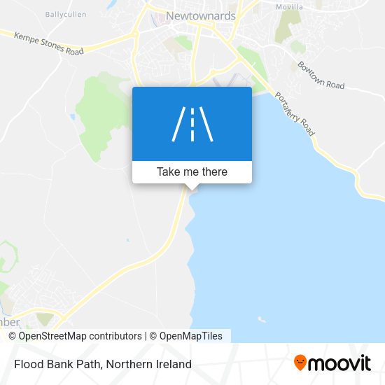 Flood Bank Path map