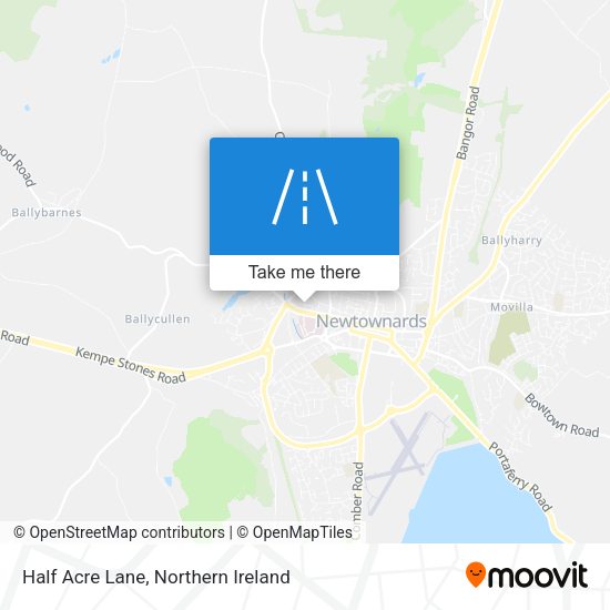 Half Acre Lane map