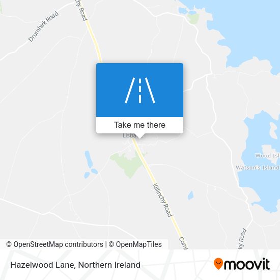 Hazelwood Lane map