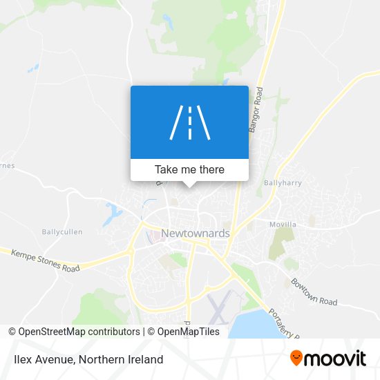 Ilex Avenue map