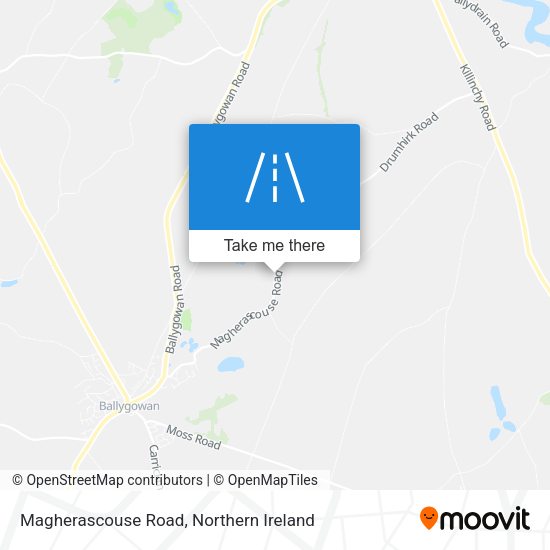 Magherascouse Road map
