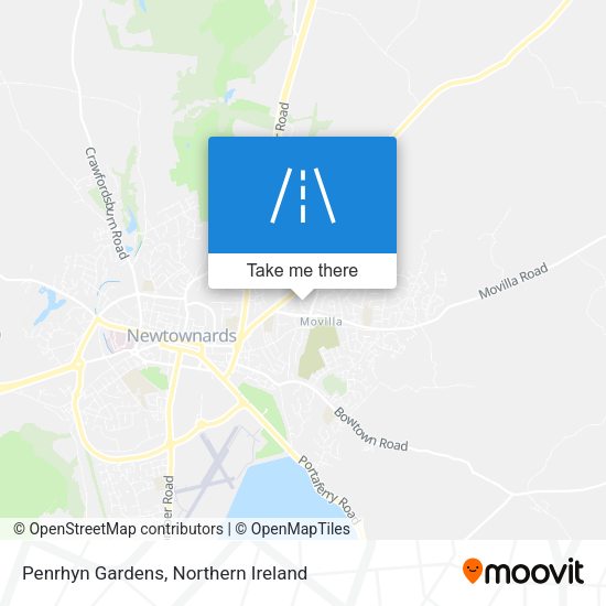 Penrhyn Gardens map