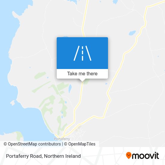 Portaferry Road map