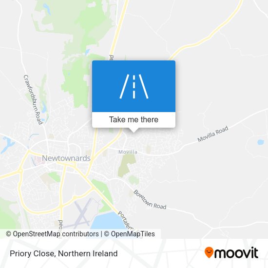 Priory Close map