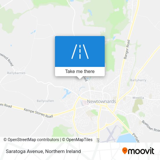 Saratoga Avenue map