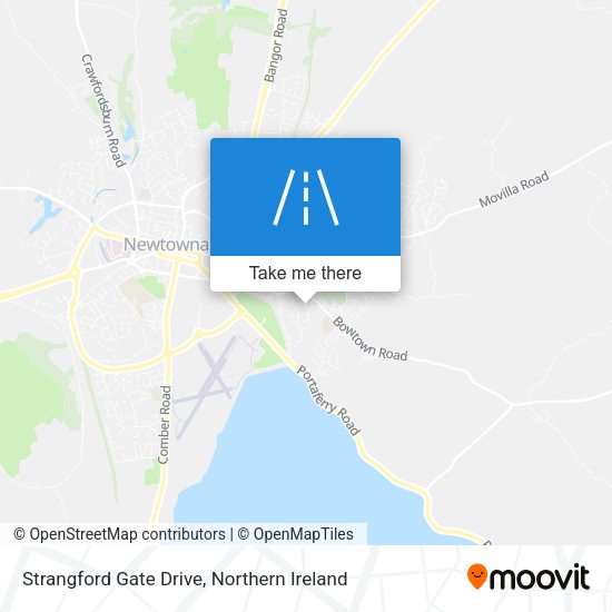 Strangford Gate Drive map