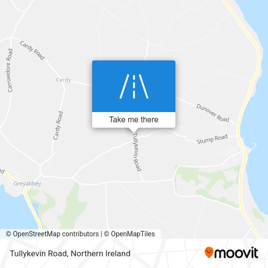 Tullykevin Road map
